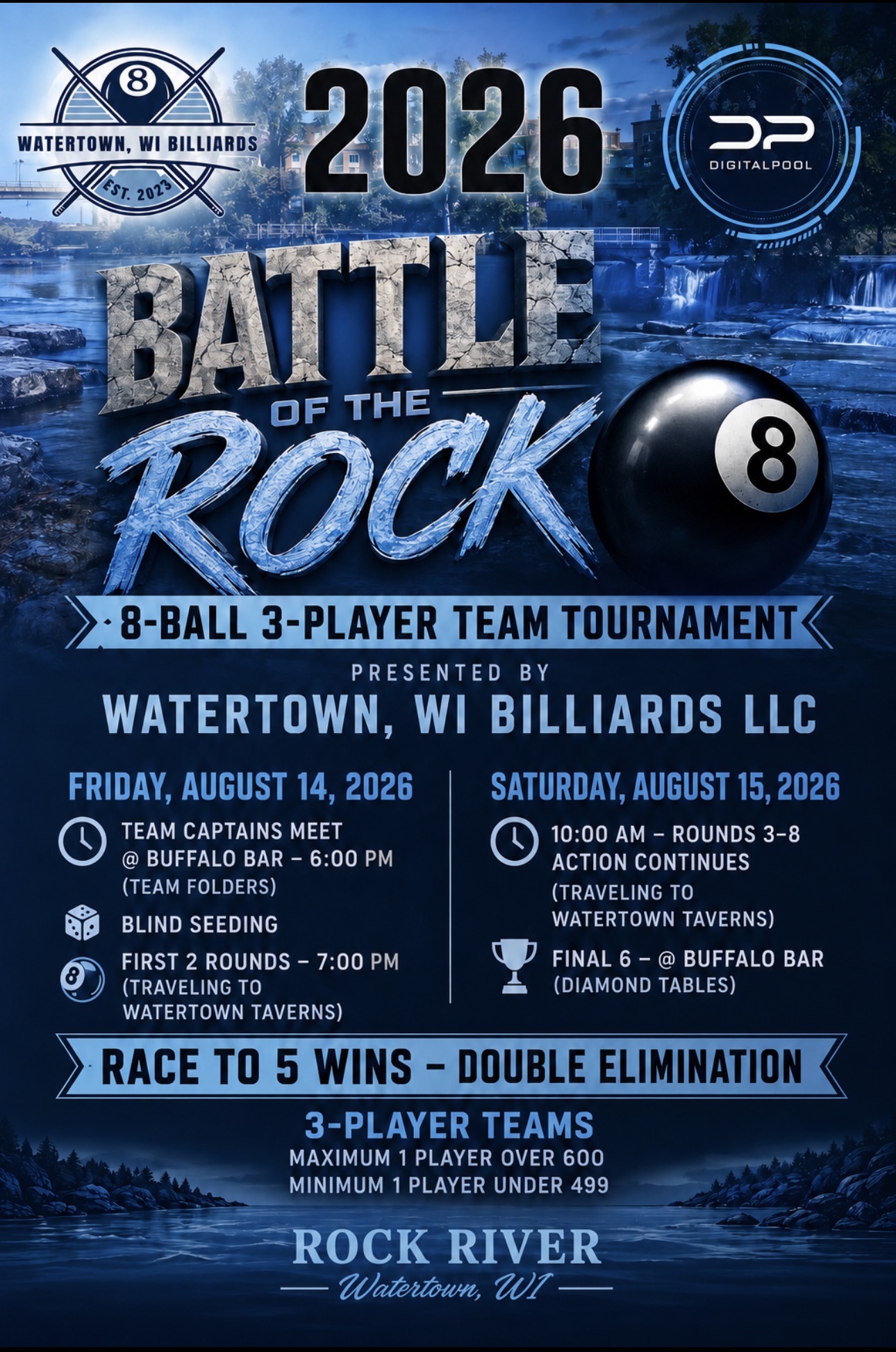 2026 Battle of the Rock Team Tournament tournament flyer