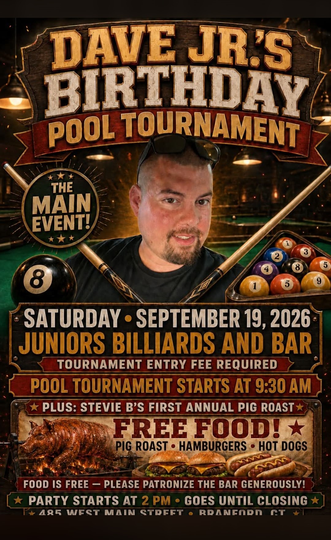 Junoir's B-Day Tournament tournament flyer