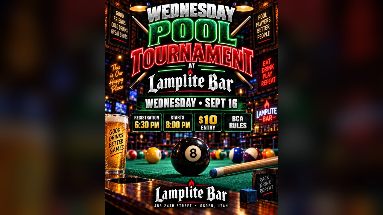 🎱 Lamplite Bar Pool Tournament 9/16/26 tournament flyer