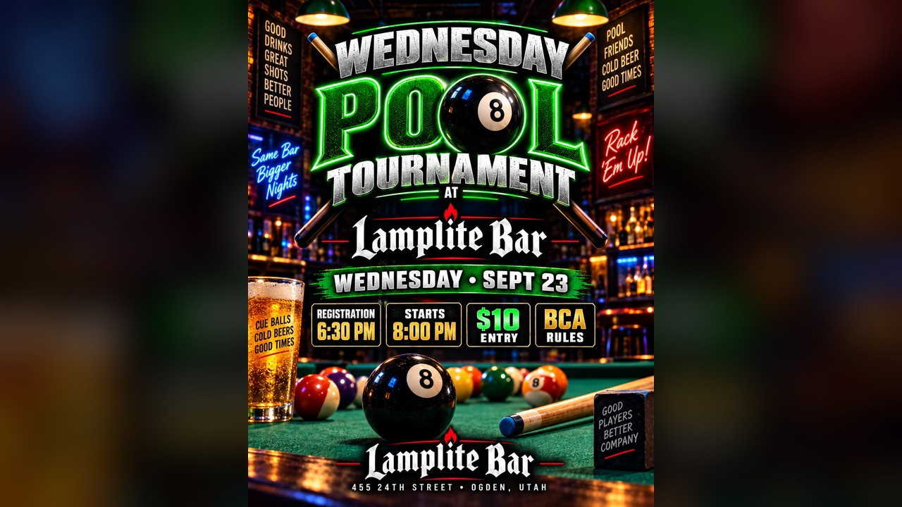 🎱 Lamplite Bar Pool Tournament 9/23/26 tournament flyer